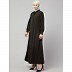 Front open Hidden Placket Daily wear casual Abaya- Olive